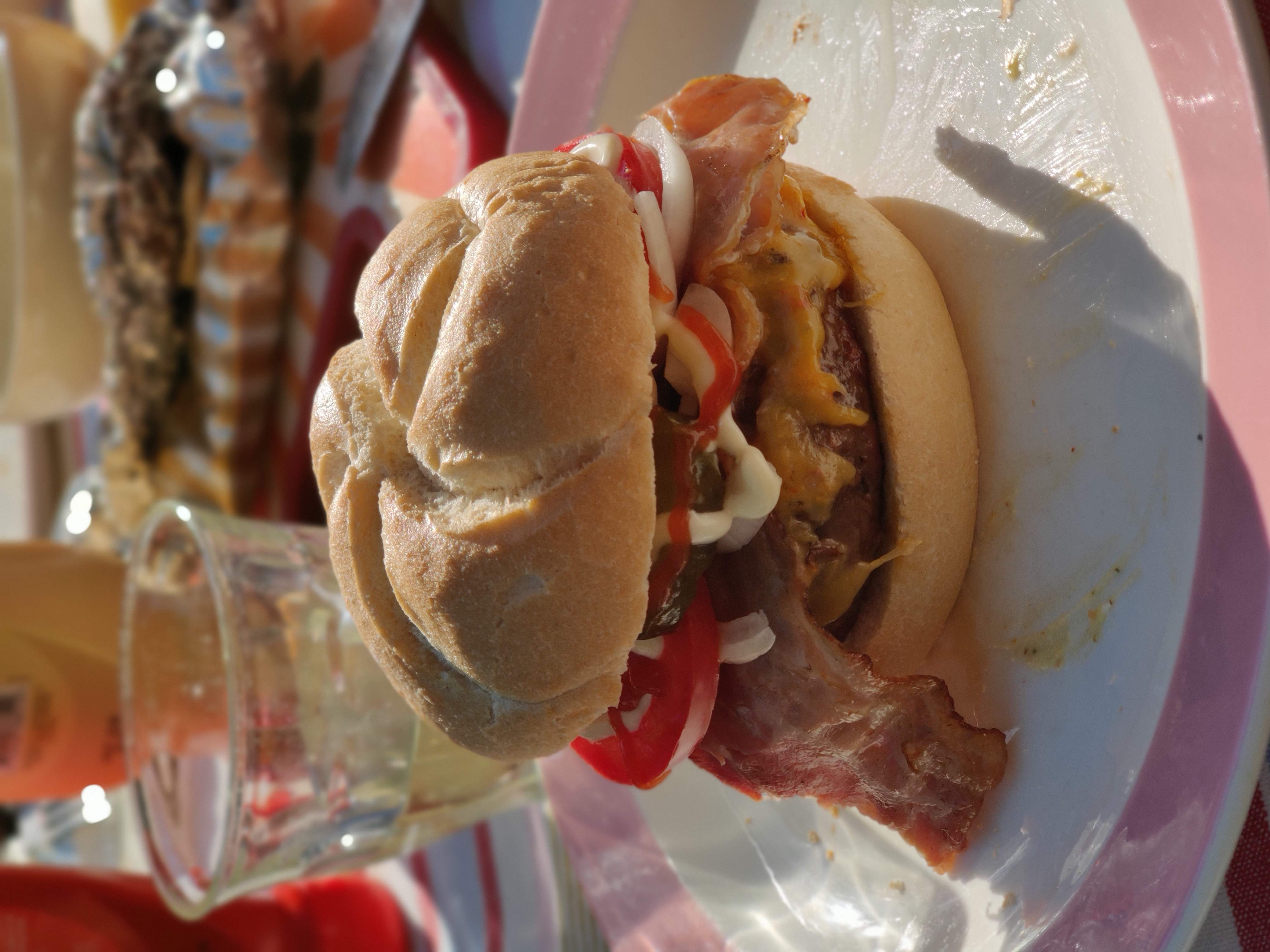 Cheeseburger van de BBQ