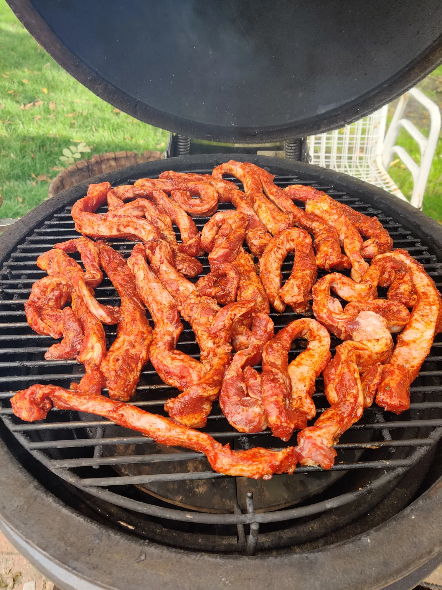 Iberico ribfingers van de BBQ