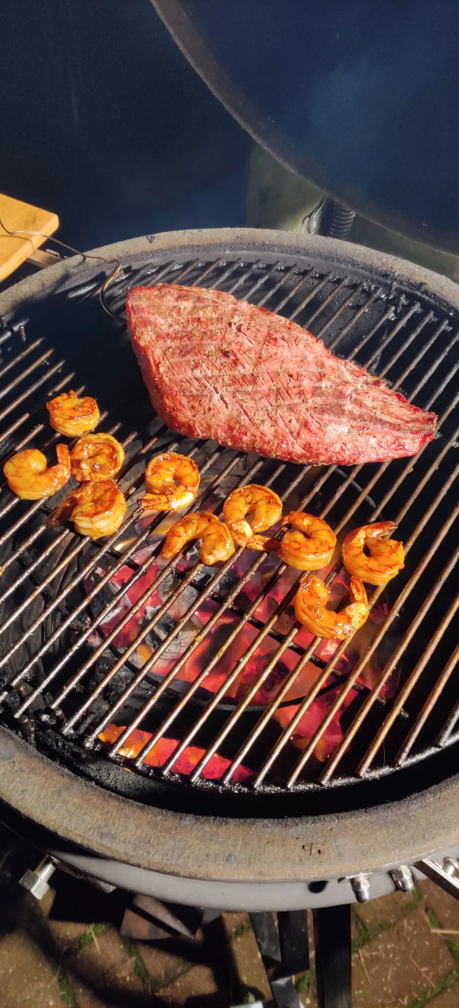 Surf & turf van de BBQ